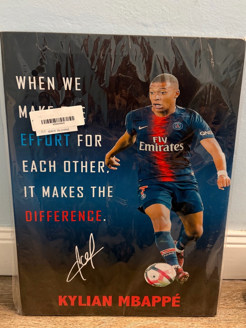 Kylian Mbappé Canvas Wall Art New